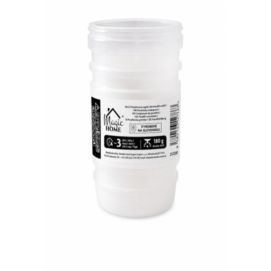 Mécses-utántöltő MagicHome 3 nap, 180 g, 130 mm - csomag 20 db