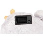 Napelemes sírdísz MagicHome angyal kereszttel 20,5 × 11 × 11 cm, poliresin