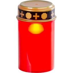 LED mécses MagicHome piros 12 cm, 2×AA - csomag 36 db