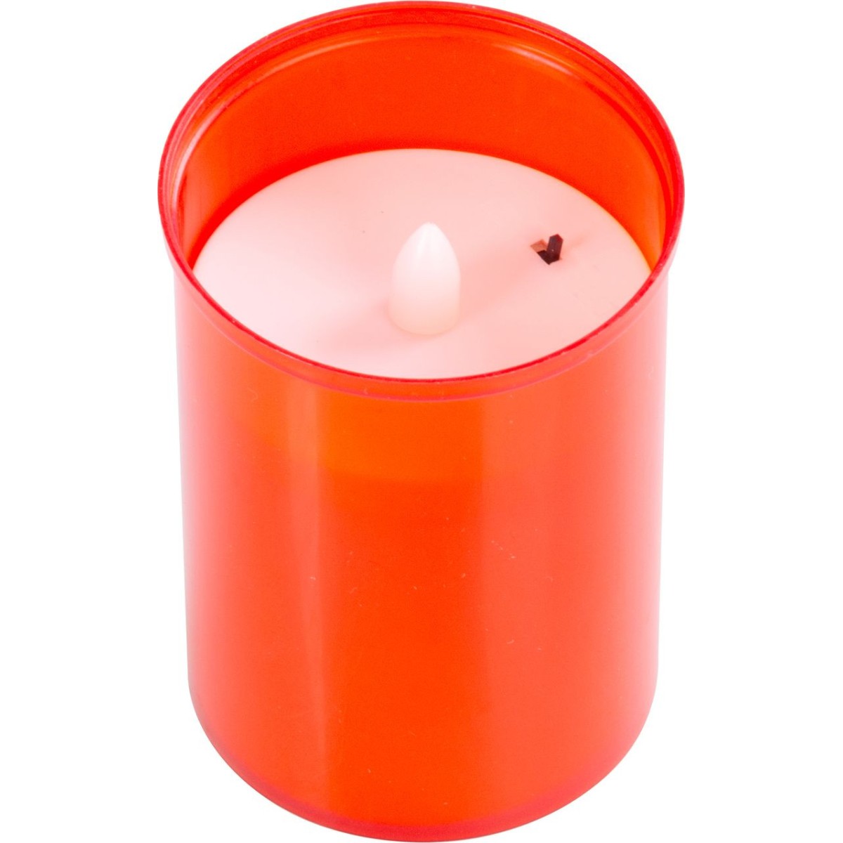 LED mécses MagicHome piros 12 cm, 2×AA - csomag 36 db