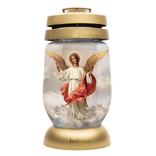 Sírgyertya Bolsius 3S 17 Angyal 24 cm, égési idő 36 óra - csomag 6 db