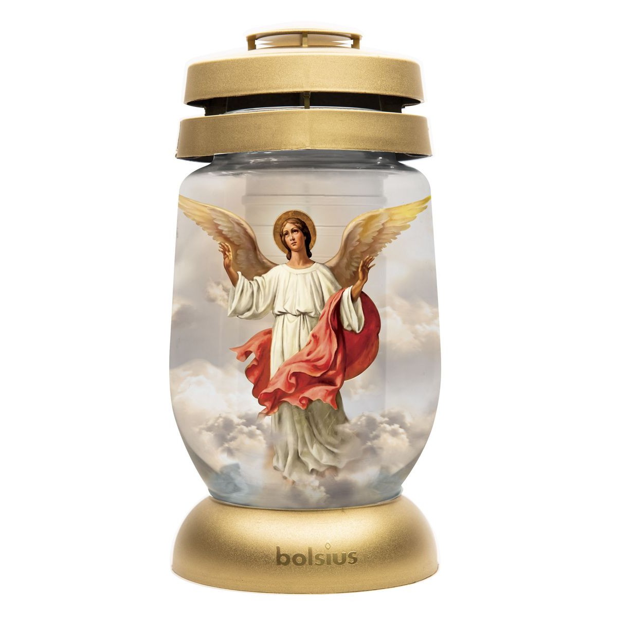 Sírgyertya Bolsius 3S 17 Angyal 24 cm, égési idő 36 óra - csomag 6 db