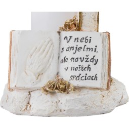 LED sírdísz MagicHome kereszt gyertyával 18 cm