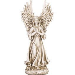 Sírdekoráció MagicHome Imádkozó angyal 36 cm, poliresin