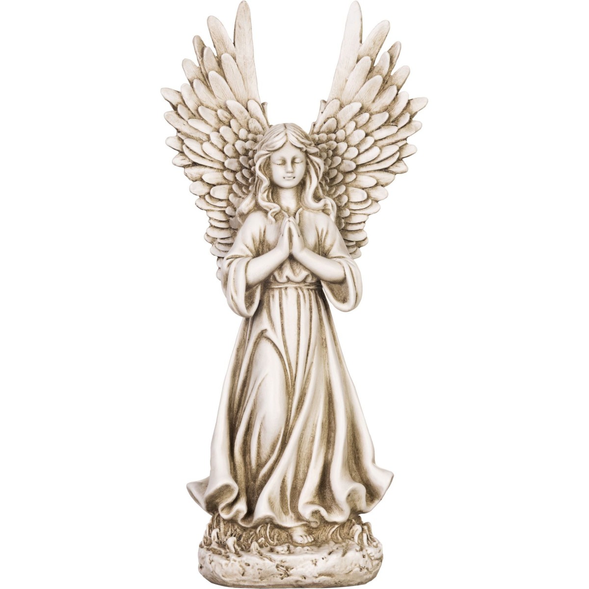 Sírdekoráció MagicHome Imádkozó angyal 36 cm, poliresin