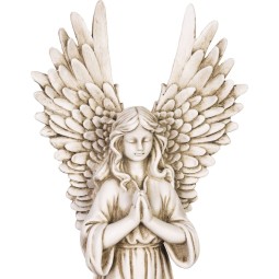 Sírdekoráció MagicHome Imádkozó angyal 36 cm, poliresin