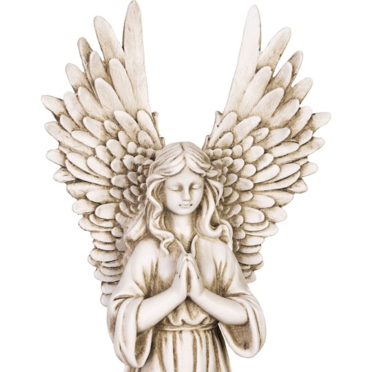 Sírdekoráció MagicHome Imádkozó angyal 36 cm, poliresin