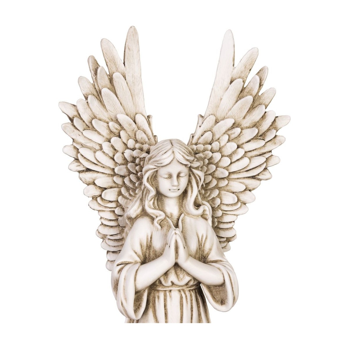 Sírdekoráció MagicHome Imádkozó angyal 36 cm, poliresin