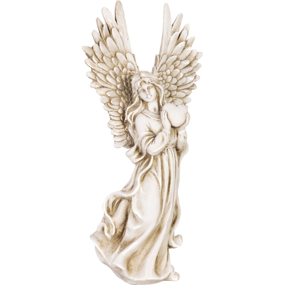 MagicHome sírdísz, angyal szívvel, 41 cm - 4 db/csomag