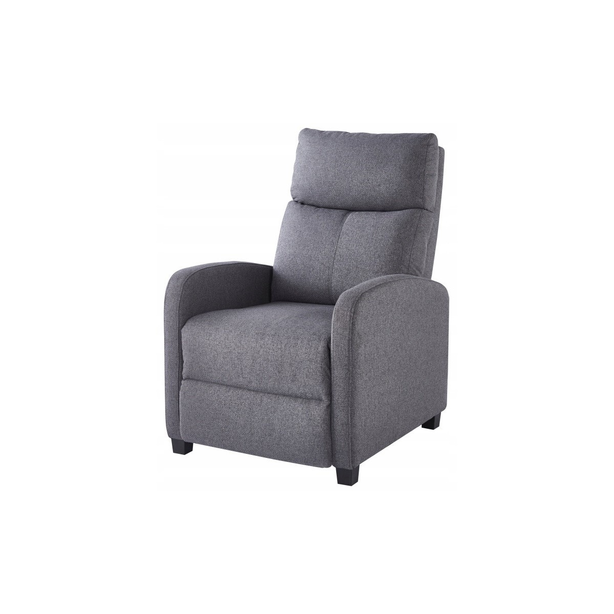 Kinyitható szövet relaxfotel - sötétszürke