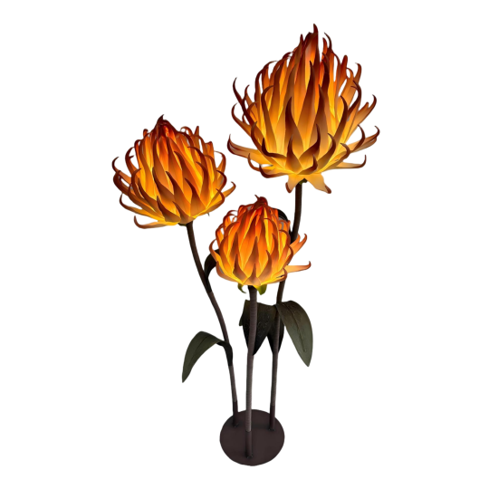 LED virágdísz Articsóka 1,5 m - 3 virág