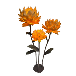LED virágdísz Magnólia 1,5 m - 3 virág