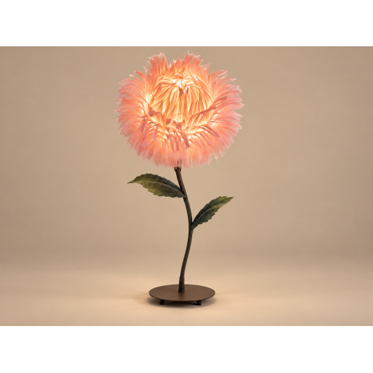 LED virágdekoráció Tűs krizantém 1,5 m