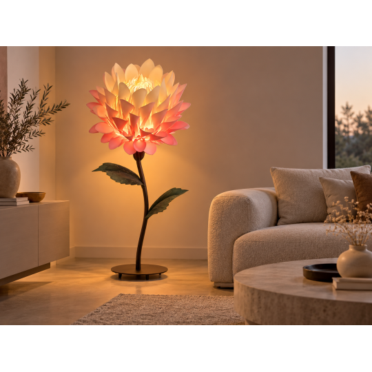 LED virágdekoráció Protea 1,5 m