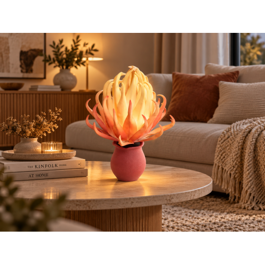 LED dekoráció Aloe vera cserépben 45 × 25 cm