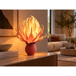 LED dekoráció Aloe vera cserépben 45 × 25 cm