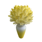 LED virágdekoráció Királyi protea cserépben 45 × 25 cm