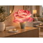 LED virágdekoráció Rózsa cserépben 65 × 50 cm