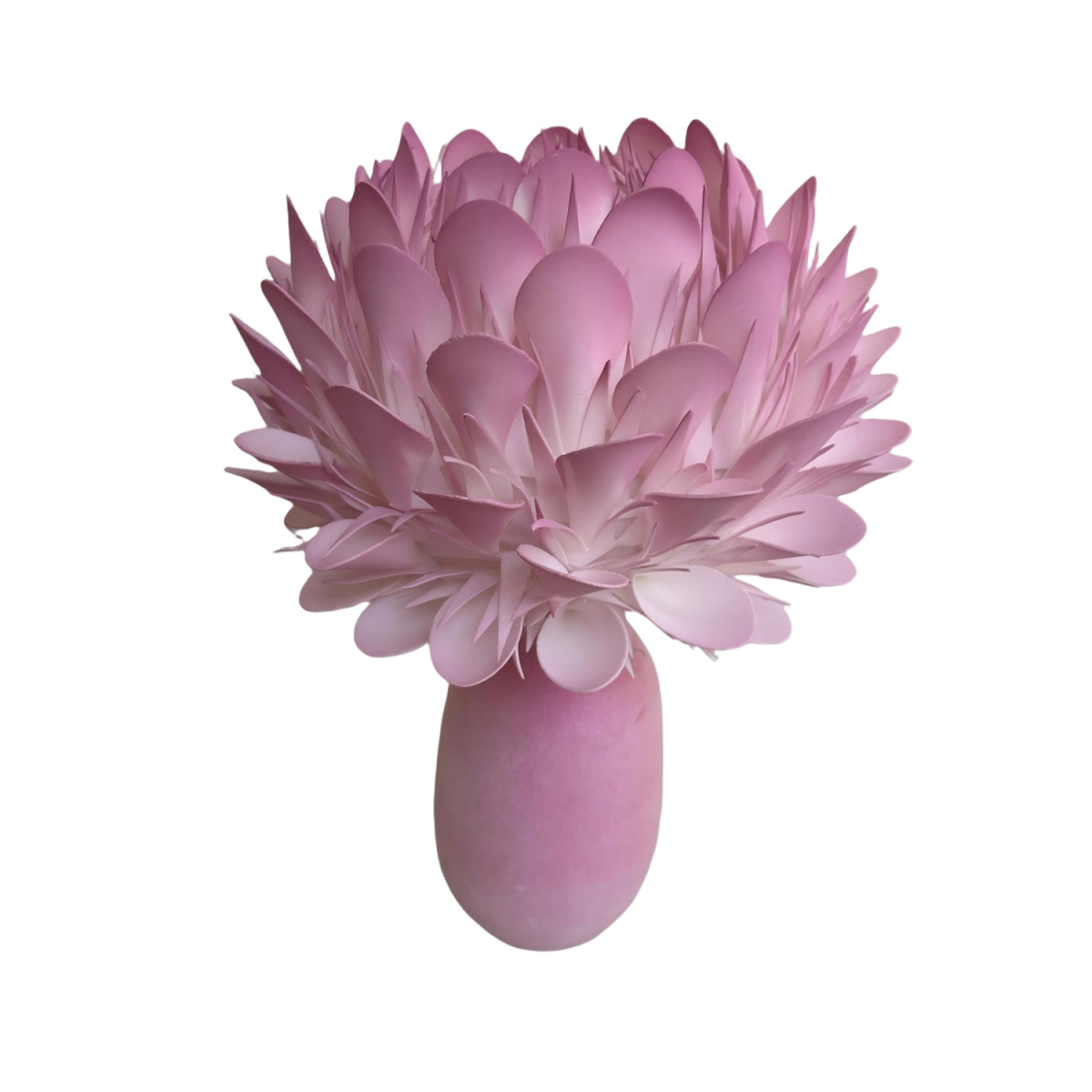 LED virágdísz Királyi protea cserépben 46 × 30 cm