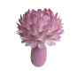 LED virágdísz Királyi protea cserépben 46 × 30 cm