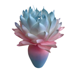 LED virágdísz Magnólia cserépben 55 × 35 cm