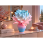 LED virágdísz Magnólia cserépben 55 × 35 cm