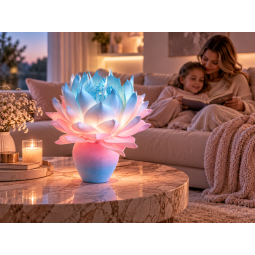 LED virágdísz Magnólia cserépben 55 × 35 cm