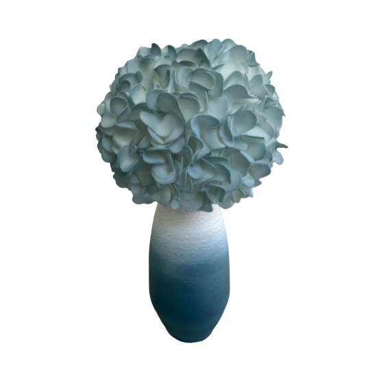 LED virágdekoráció hortenzia cserépben 50 × 25 cm