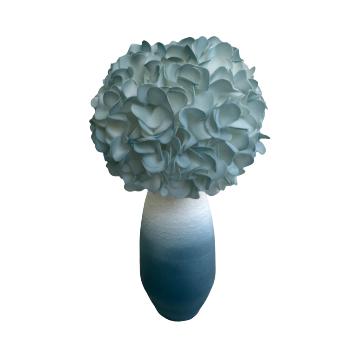 LED virágdekoráció hortenzia cserépben 50 × 25 cm