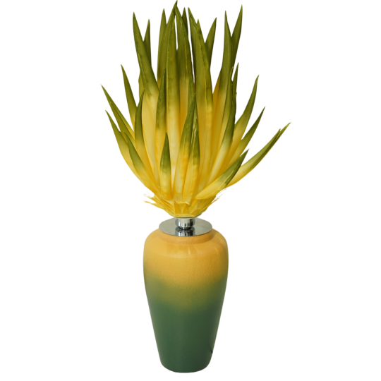 LED dekoráció Aloe vera virágcserépben 80 × 40 cm