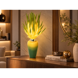 LED dekoráció Aloe vera virágcserépben 80 × 40 cm