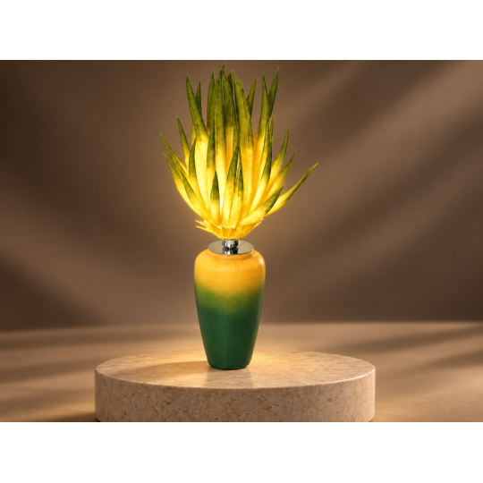 LED dekoráció Aloe vera virágcserépben 80 × 40 cm