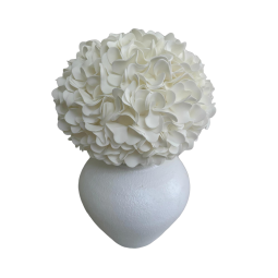 LED virágdekoráció Hortenzia cserépben 55 × 35 cm