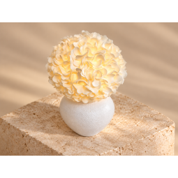 LED virágdekoráció Hortenzia cserépben 55 × 35 cm