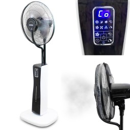 LED ventilátor párásítóval