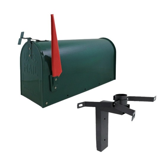 Zöld színű amerikai postaláda