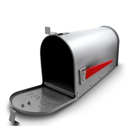 Amerikai postaláda ezüst színben