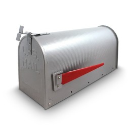Amerikai postaláda ezüst színben