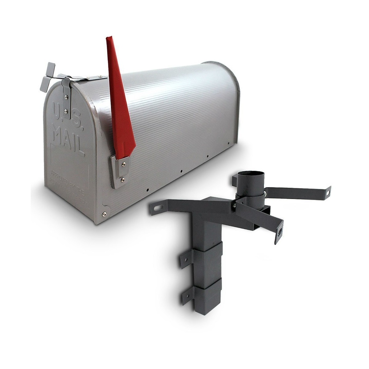 Amerikai postaláda ezüst színben
