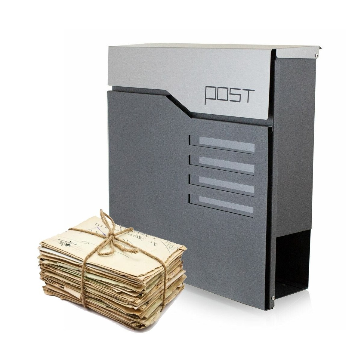 Minőségi postaláda szürke színben