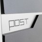 Modern postaláda szürke színben