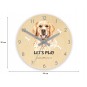 Kiváló minőségű gyermek falióra golden retrieverrel