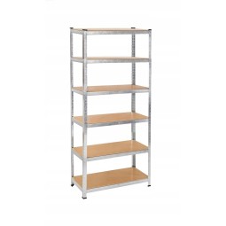Fém állvány 222x110x50 cm, polconként 185 kg teherbírással