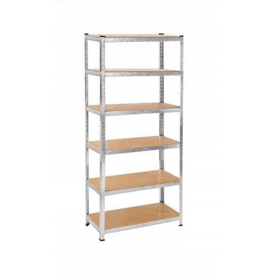 Fém állvány 222x110x50 cm, polconként 185 kg teherbírással