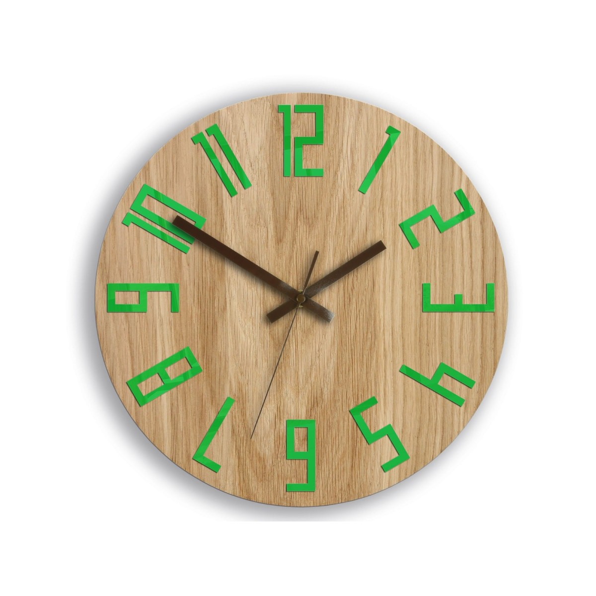 Slim Wood zöld falióra 33 cm