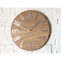 Vékony, tükörhatású falióra, 33 cm