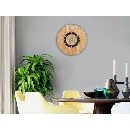 Skandináv narancssárga falióra 33 cm
