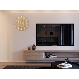 Modern tölgyfa falióra SIMPLE - fehér 33 cm