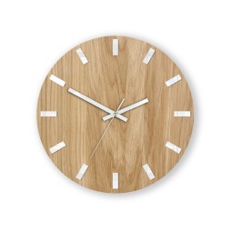 Modern tölgyfa falióra SIMPLE - fehér 33 cm