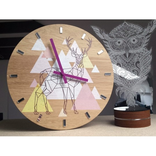 Lila falióra szarvassal 33 cm